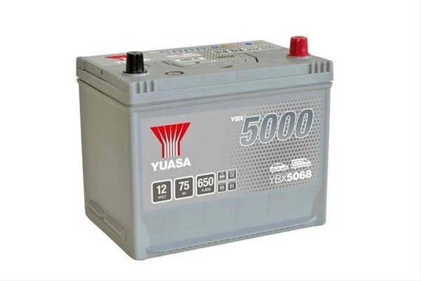 Imagine pentru produsul „ACUMULATOR YUASA 5000 ASIA 12V 75AH 650A 269X174X223 +DR"