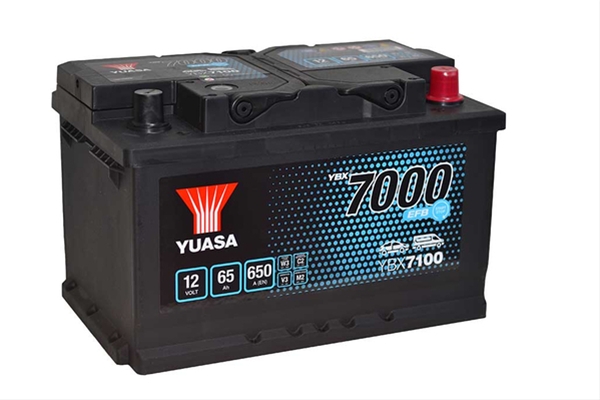 Imagine pentru produsul „ACUMULATOR YUASA 7000 EFB 12V 65AH 650A 277X175X175 +DR"