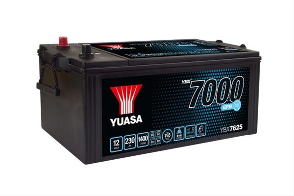 Imagine pentru produsul „ACUMULATOR YUASA 7000 SUPER HD EFB 12V 230AH 1400A 516X274X236 3"