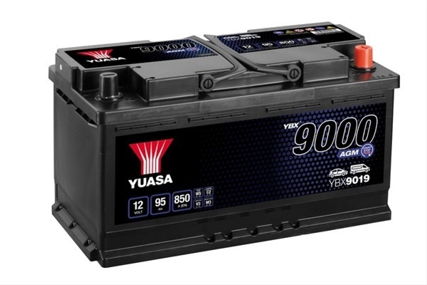 Imagine pentru produsul „ACUMULATOR YUASA 9000 AGM 12V 95AH 850A 353X175X190 +DR"