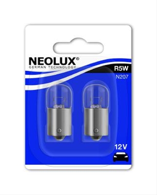 BLISTER 2 BECURI 12V5W TIP R5W (SOCLU BA15S) NEOLUX