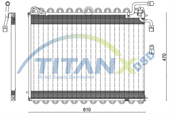 Imagine pentru produsul „CONDENSATOR A/C MB SK TITAN-X"