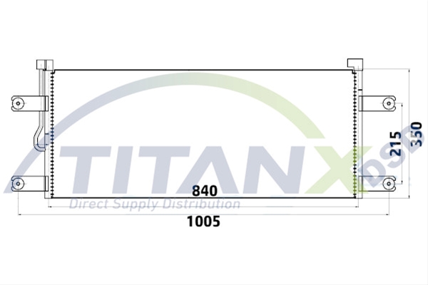Imagine pentru produsul „CONDENSATOR A/C TITAN-X"