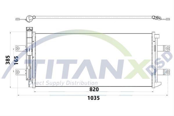 Imagine pentru produsul „CONDENSATOR A/C TITAN-X"