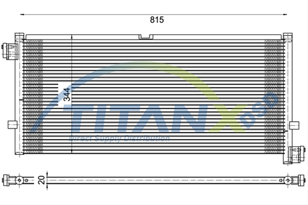 Imagine pentru produsul „CONDENSATOR A/C VOLVO FH16 TITAN-X"