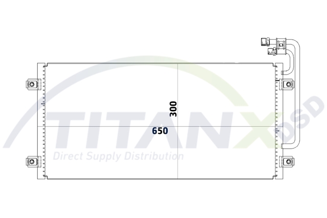 Imagine pentru produsul „CONDENSATOR A/C MAN F2000 >99 TITAN-X"
