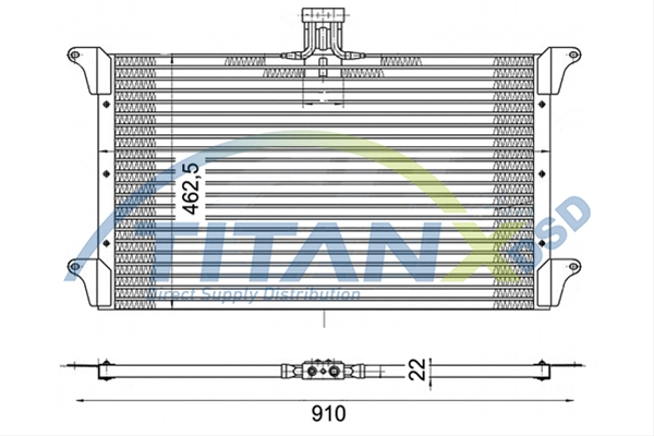 Imagine pentru produsul „CONDENSATOR A/C SCANIA 4 SERIES TITAN-X"
