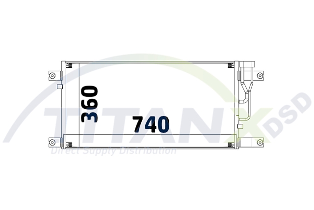 Imagine pentru produsul „CONDENSATOR A/C SCANIA PGRT TITAN-X"