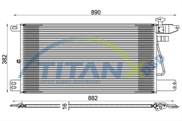 Imagine pentru produsul „CONDENSATOR A/C SCANIA PGRT TITAN-X"