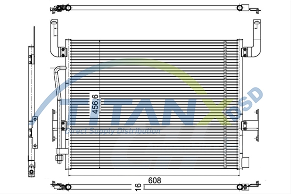 Imagine pentru produsul „CONDENSATOR A/C RENAULT PREMIUM TITAN-X"