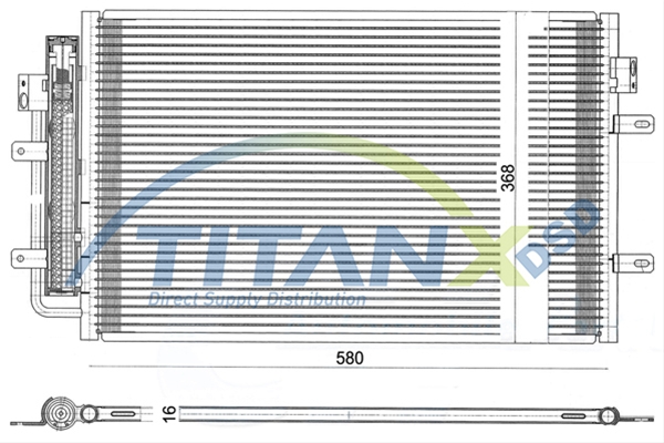 Imagine pentru produsul „CONDENSATOR A/C IVECO DAILY TITAN-X"