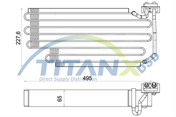 Imagine pentru produsul „EVAPORATOR SCANIA 4 SERIES-PGRT TITAN-X"