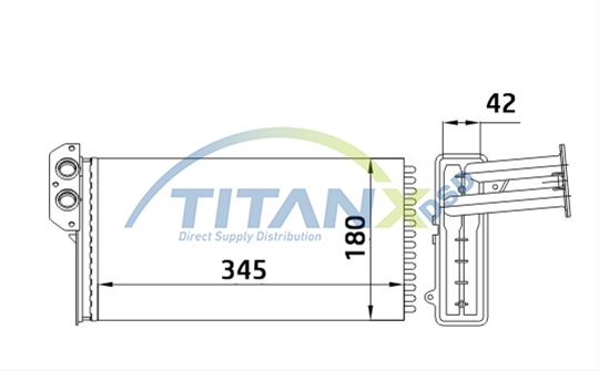 Imagine pentru produsul „CALORIFER MB SPRINTER/VW LT 96> FRONT TITAN-X"