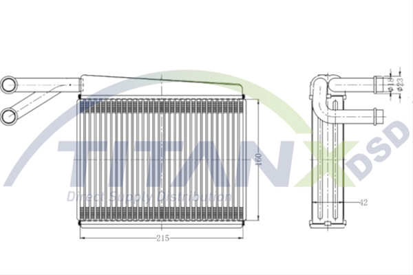 Imagine pentru produsul „CALORIFER MB SPRINTER/VW LT 96> VALEO SYS. TITAN-X"