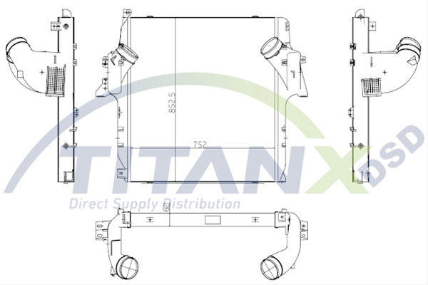 Imagine pentru produsul „INTERCOOLER MB ACTROS 96> TITAN-X"