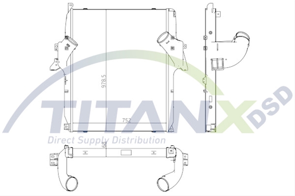 Imagine pentru produsul „INTERCOOLER MB ACTROS 03> TITAN-X"