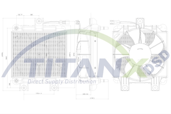 Imagine pentru produsul „RACITOR ULEI CU VENTILATOR TITAN-X"