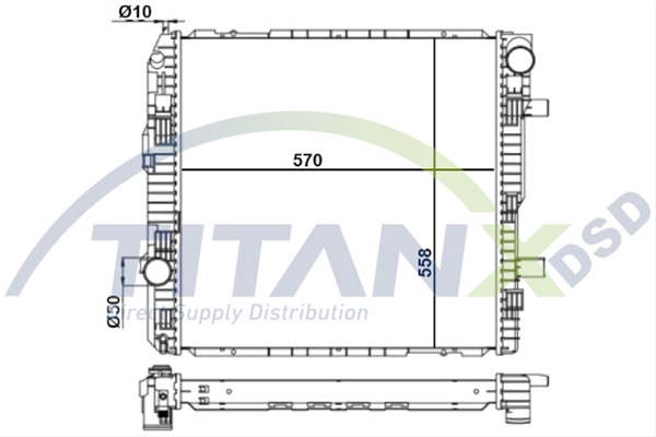 Imagine pentru produsul „RADIATOR MB ATEGO BEHR SYS. TITAN-X"
