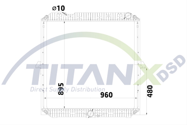 Imagine pentru produsul „RADIATOR MOTOR (CU RAMA) TITAN-X"