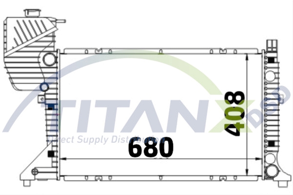 RADIATOR MB SPRINTER II 680X410MM MT TITAN-X