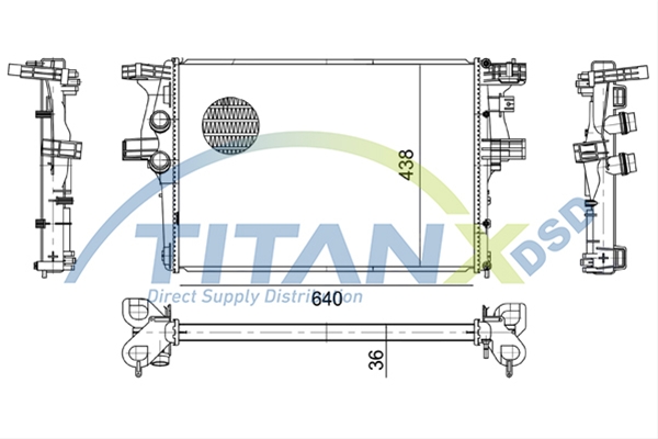 Imagine pentru produsul „RADIATOR FIAT / IVECO DAILY 11> AT TITAN-X"