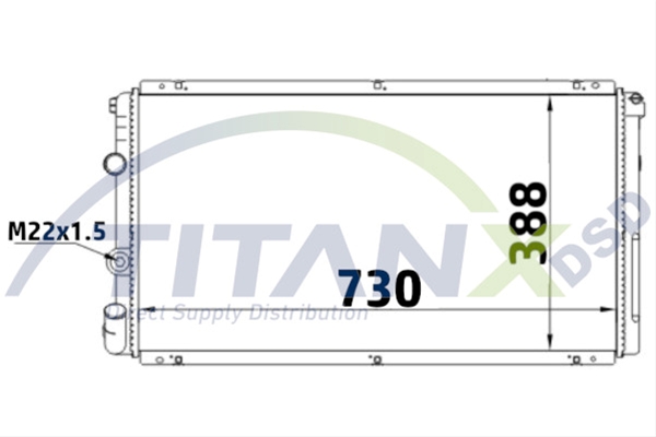 Imagine pentru produsul „RADIATOR RENAULT MASTER/OPEL MOVANO 11/03> TITAN-X"