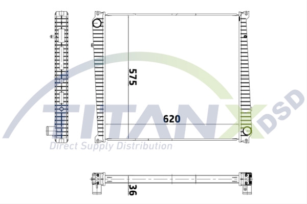 RADIATOR MASCOTT 04> 120-160 TITAN-X