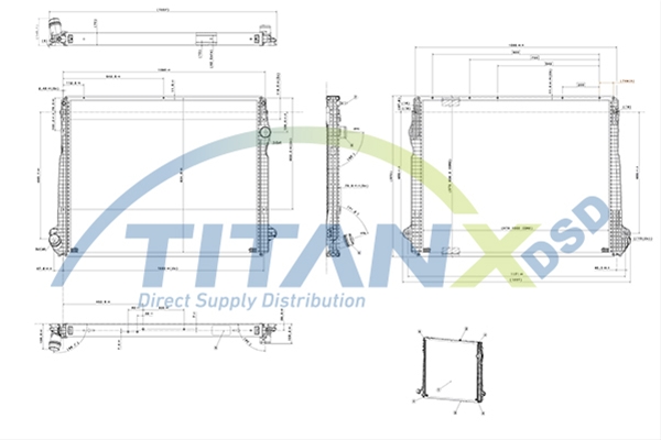 Imagine pentru produsul „RADIATOR SCANIA PGRS 16> G-R EURO 6 TITAN-X"
