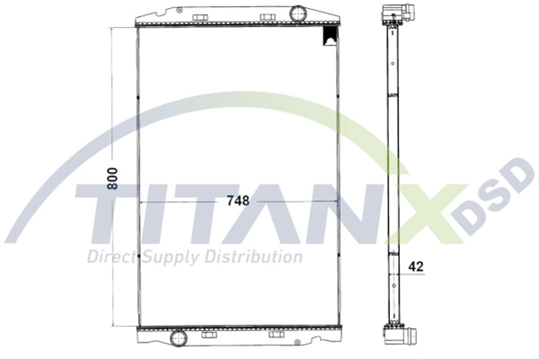 Imagine pentru produsul „RADIATOR IVECO STRALIS 800X748 TITAN-X"