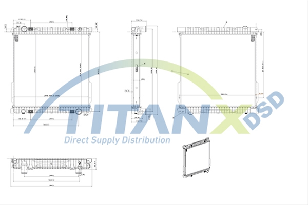 Imagine pentru produsul „RADIATOR IVECO EUROCARGO TECTOR TITAN-X"