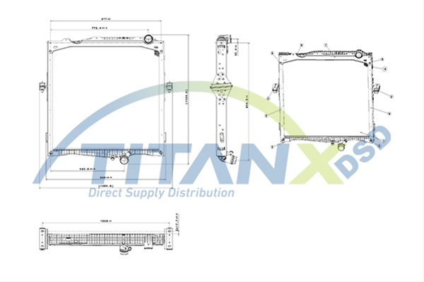 Imagine pentru produsul „RADIATOR RENAULT CKT TITAN-X"