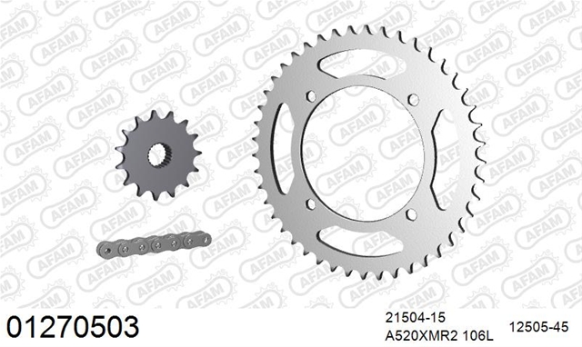 Imagine pentru produsul „KIT LANT YAMAHA XT 600 E 3TB 19902003"