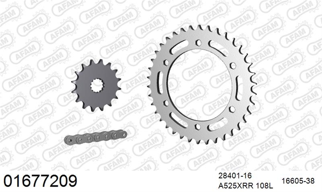 Imagine pentru produsul „KIT LANT KAWASAKI ZR7 19992004"