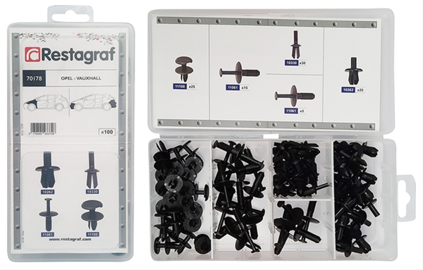 SET 100 BUC ASORTIMENT NITURI PLASTIC PENTRU OPEL
