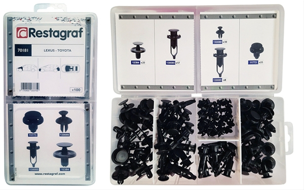 SET 100 BUC ASORTIMENT NITURI PLASTIC PENTRU TOYOTA,LEXUS
