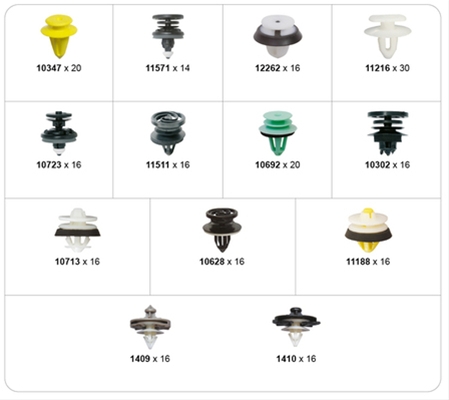 Imagine pentru produsul „SET 228 BUC AGRAFE UZUALE PRINDERE PANOURI VW-AUDI-SEAT-SKODA"
