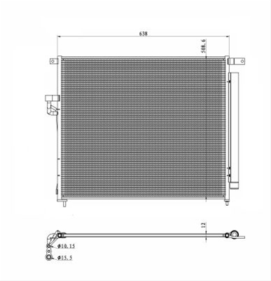 CONDENSATOR A/C SE25