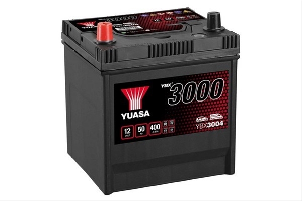 Imagine pentru produsul „ACUMULATOR YUASA 3000 ASIA 12V 50AH 400A 202X173X225 +STG-CSNBB"